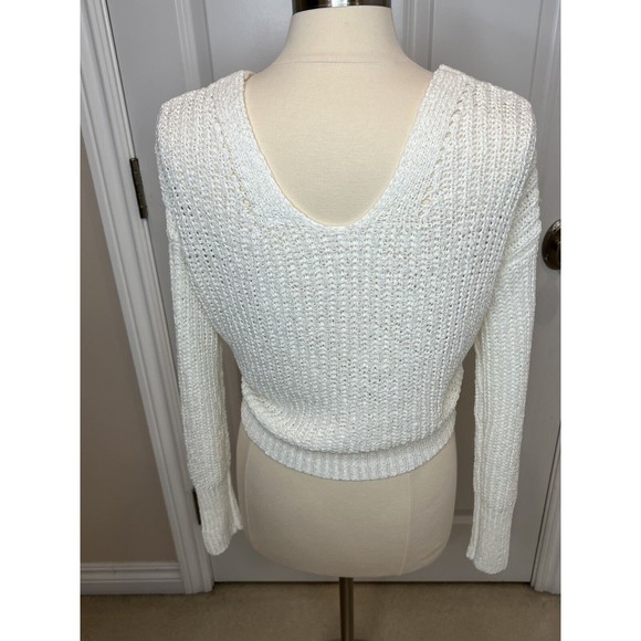 Moon & Madison Cardigan Size Medium Womens Long Sleeve Knit Button Front Ivory - Picture 9 of 9